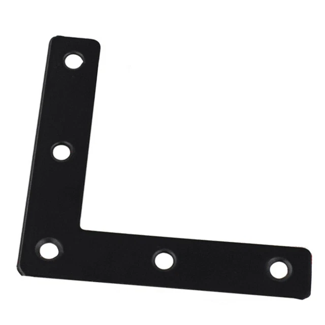 Lot de 20 supports d'angle en L | Support d'étagère en acier inoxydable | Supports à angle droit pour étagères | Petit support d'angle en métal pour meubles en bois, lit, armoire