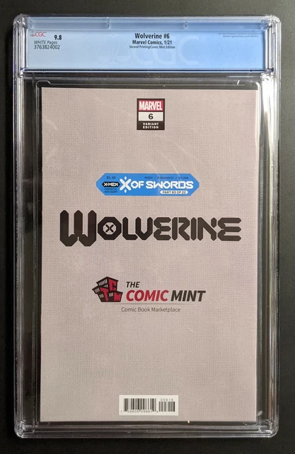 Wolverine #6 - Junggeun Yoon 2nd Print Homage Variant - CGC 9.8 2