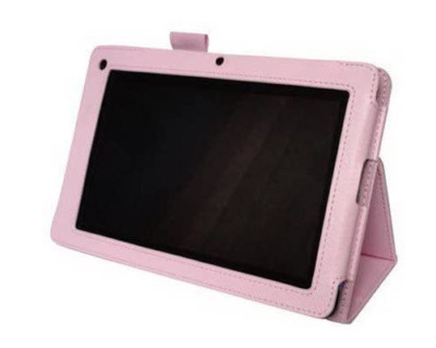 PINK Ainol Novo 7" Flame/Tastiera USB Fire PU Pelle Custodia Stand/Supporto 