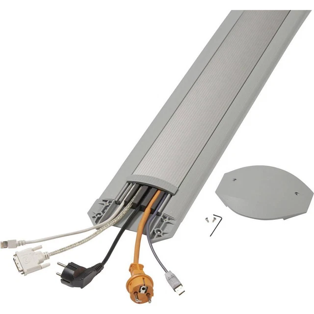 Serpa Ponte passacavi 5.01054.7042 Alluminio, Grigio chiaro Numero canali: 5