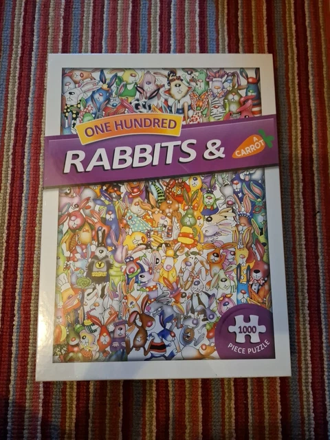 Many 100 Rabbit NEW RARE ONE Hundred Rabbits And A Carrot 1000piece Jigsaw Puzzle £21. ...