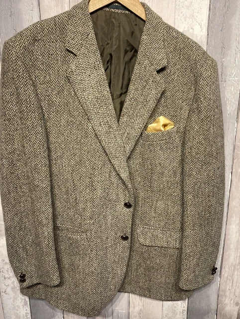 Vintage Wool Harris Tweed Blazer - L