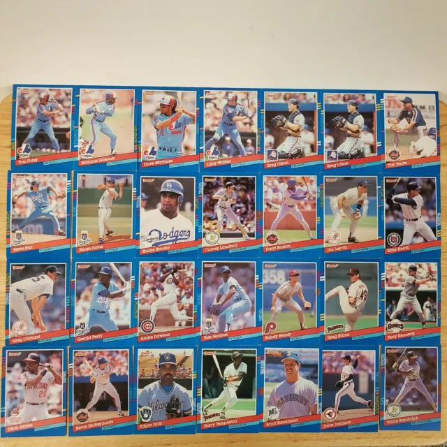 1991 Donruss Baseball Cards - Lot of 132 - Rated Rookie Cards Included