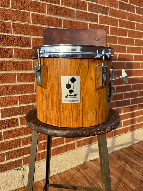 1980s Sonor Phonic 10x8 Concert Tom Drum Rosewood 8x10 T7010 1980s Sonor Phonic 10x8 Concert Tom Drum Rosewood 8x10 T7010