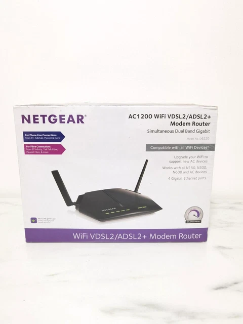 Netgear Ac1200 Wifi Vdsl2/Adsl2+ Modem Router - Gigabit - Brand New Sealed