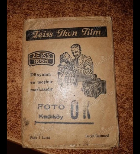 ZEISS IKON 1940s PHOTO HOLDER from MIDDLE EAST ! Art Drawing Turkish rare
