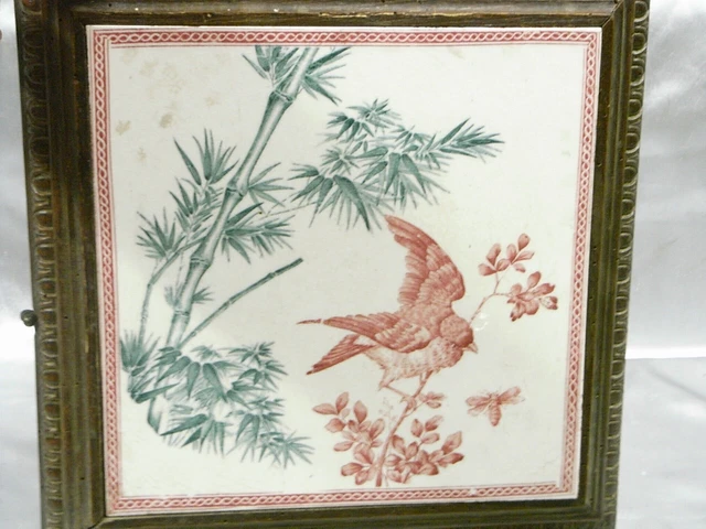 Dessous De Plat Musical Ancien En Faïence Reuge - Orange, Mécanisme Qui Fonctionne