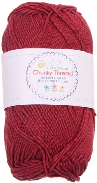 Hilo grueso Riley Blake Lori Holt 50 g ladrillo, paquete de 3