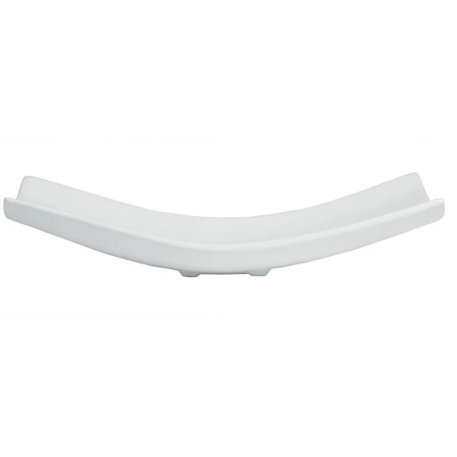 Bugambilia FU008WW White Cast Aluminum Deep 3.7 Qt. Fruit Bowl