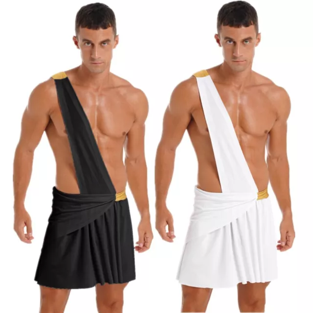 Déguisement Guerrier Grec Ancien Jupe de Gladiateur Homme Costume Chevalier Jupe