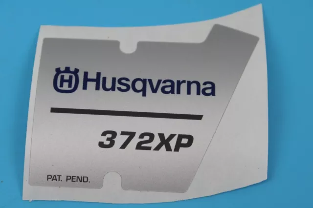 Husqvarna Aufkleber 372XP recoil starter decal sticker Typenschild 537230201