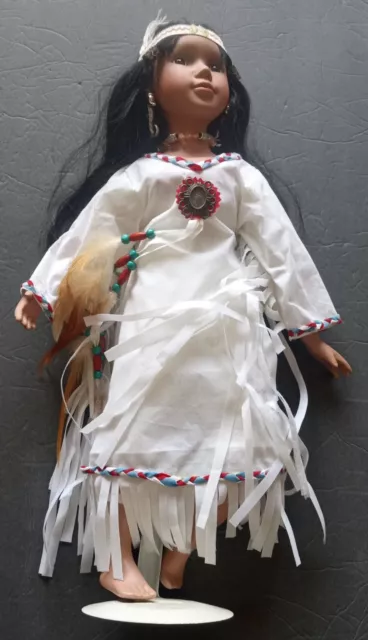 Vintage Native American Porcelain Doll