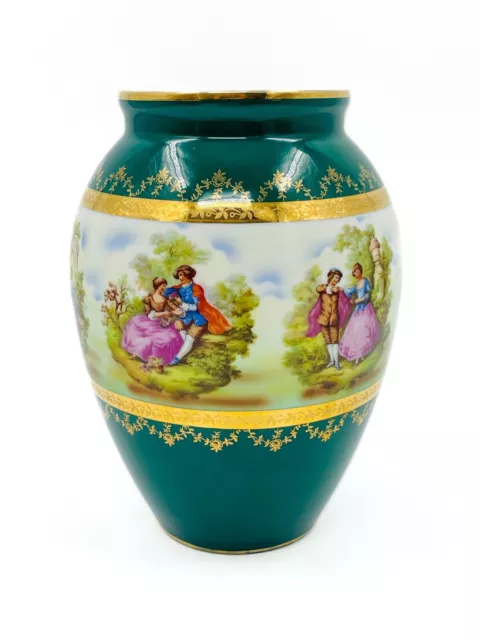 Vintage Gloria Alt Wien Germany Fine Porcelain Vase - Fragorand Love Story 2