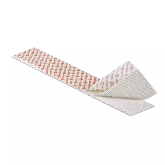 VELCRO Klettband Extra Stark Selbstklebend Haken & Flausch 50 mm x 2,5 m Weiß
