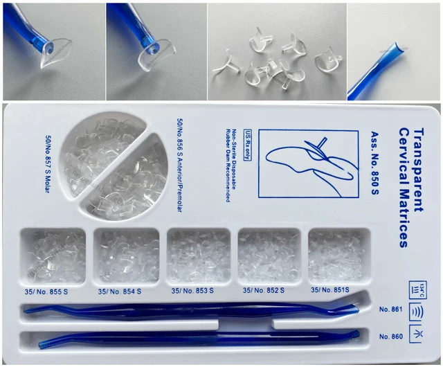 DENTAL TRANSPARENT CERVICAL Matrices Assortment Composite Gingival