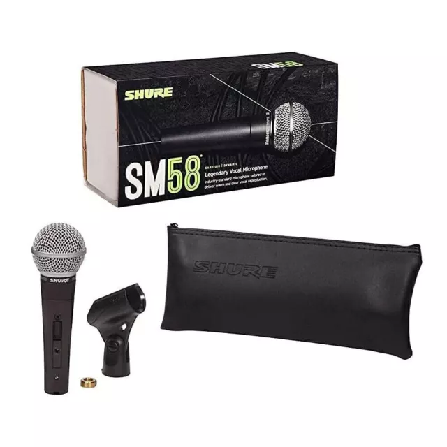 SHURE SM-58S Cardioid Dynamic Microphone Free Shiping Brand New