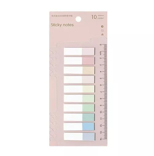 Sticky Notes Memo Tabs Arrow Index Page Bookmarks Adhesive Half Light