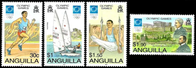 💥 Anguilla 2004 Athens Olympic Games - Olympics Set MNH (B383-3)