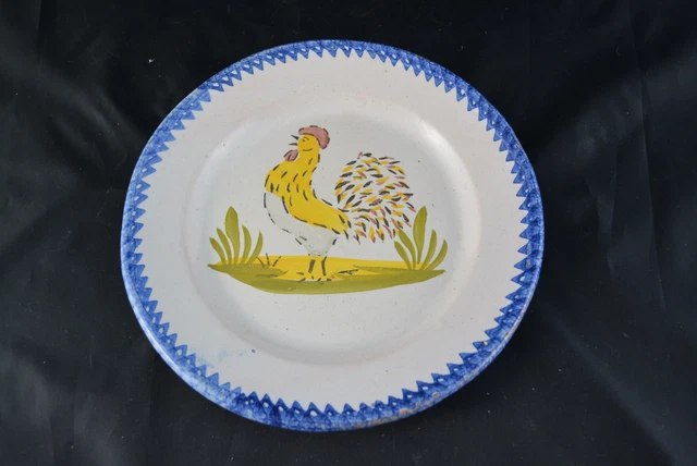 Ancienne Assiette Decor Coq Charolle