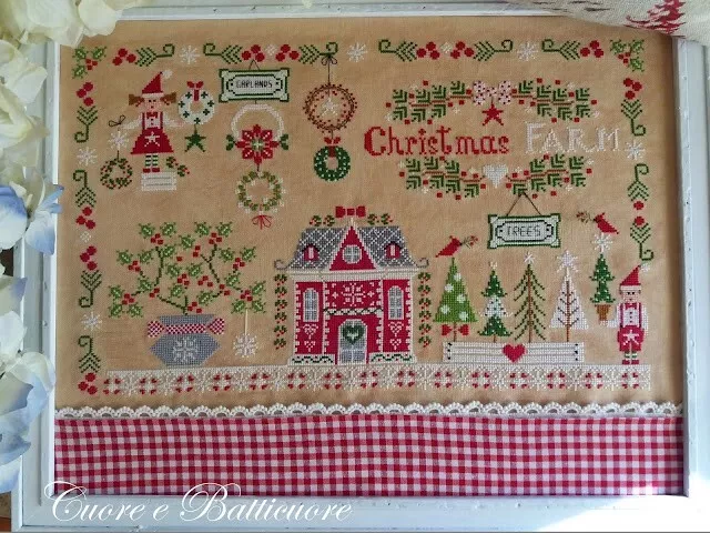 Cuore e Batticuore cross stitch Chart Christmas Farm