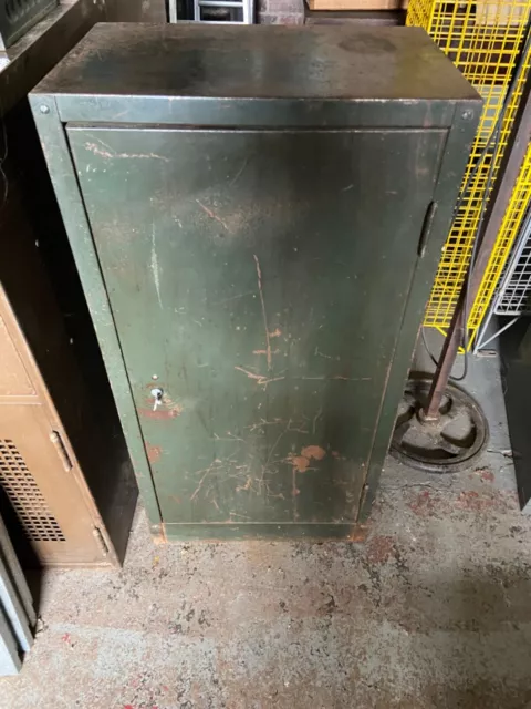 Vintage Industrial Metal Engineers Cabinet