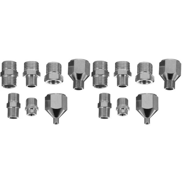 2 Set/7PCS Airbrush-Zubehör Metall Airbrush-Schlauchadapter