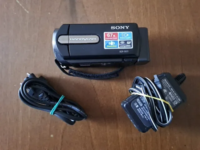 Sony Handycam DCR-SX21 Videocamera Nera