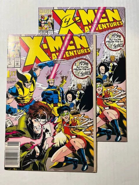 X-Men Adventures #1 TWO COPY LOT (Marvel Comics 1992) 1st app of MORPH