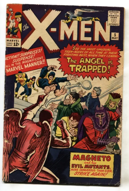X-MEN-#5 comic book MARVEL Magneto-Silver-Age-1964