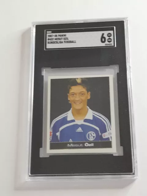 SGC 6 Panini Bundesliga Fussball Mesut Ozil 2007/08 Rookie RC graded Sticker 432