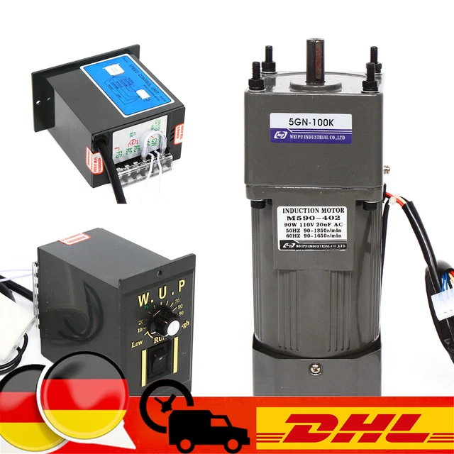 Motore cambio 100K e regolatore motore elettrico motore asincrono 0-13,5 giri AC 220 V