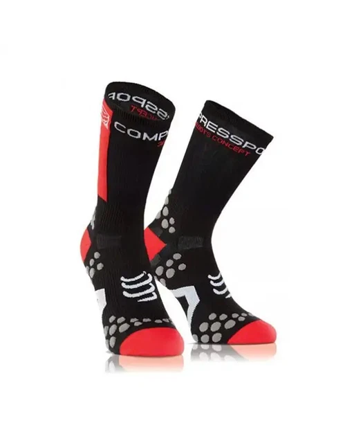 Compressport Full V2 Chaussettes de Compression Blanc FR : S (Taille Fabricant : 1M
