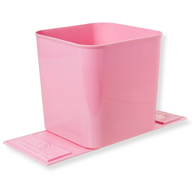 Pink Car Trash Bin Auto Garbage Can Wastebasket Litter Storage Women Organizer