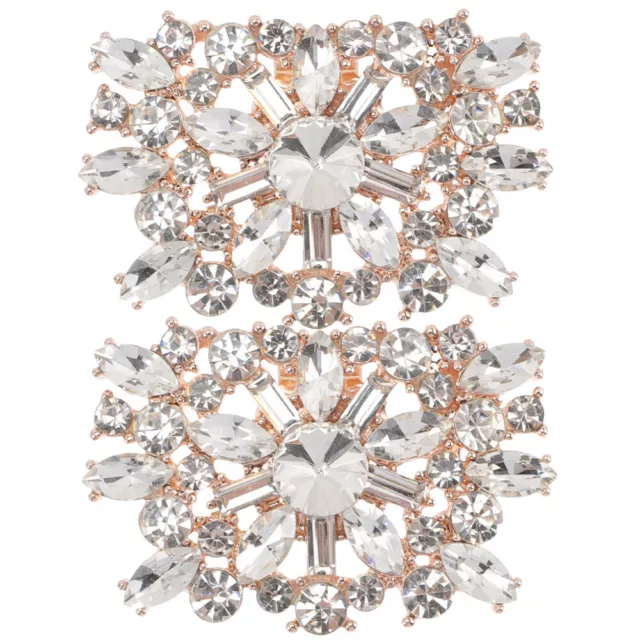 2PCS Beautiful lazy sneaker clips Bridal Shoe Clip Rhinestone Shoe Clips For laz