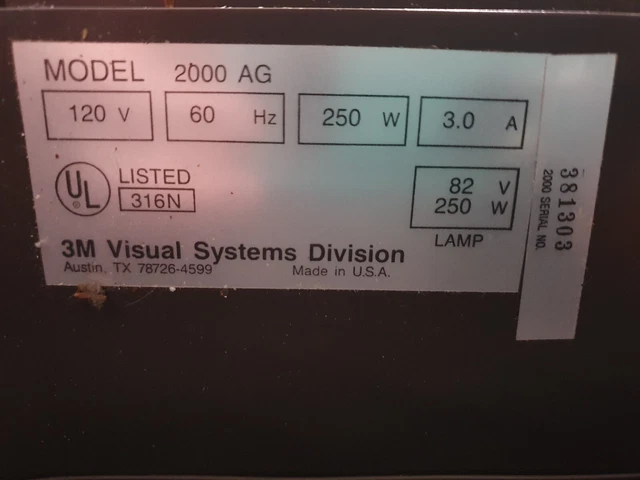 3m Visual System Division  Fully Working Portable Projector