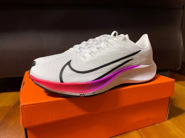 Nike Air Zoom Pegasus 37 White Running Shoes Mens Size Us8-14 Rrp $180 Infinity