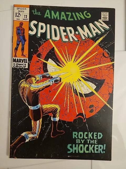 The Amazing Spider-Man #72 Vol 1 (Marvel Comics 1969) Shocker Romita Silver Age