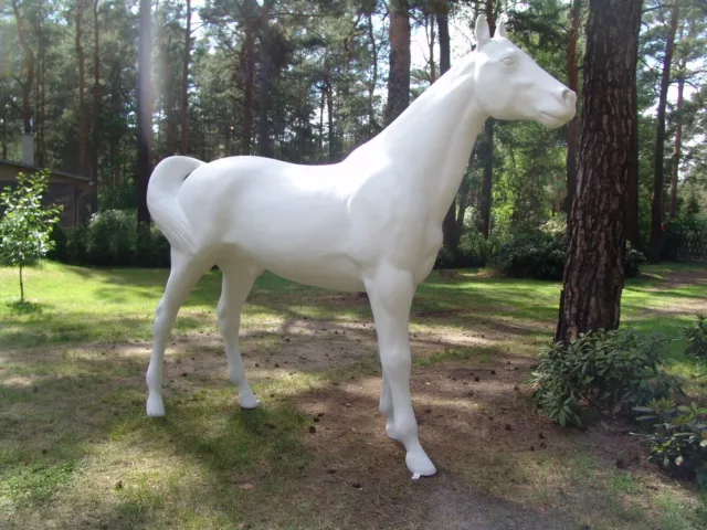 Pferd lebensgroß 3D Modell zum aufsitzen bis 100kg Deko Figur Skulptur Tiere