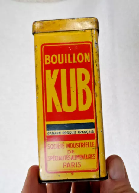 Ancienne Boite en tôle LE BOUILLON KUB Paris pour pot au feu