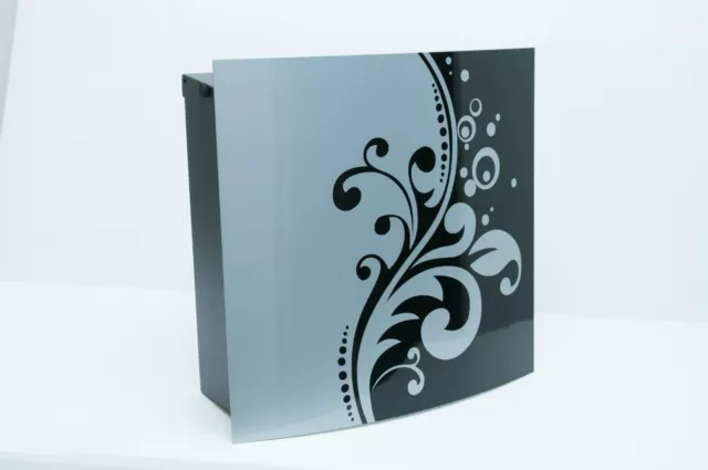 Max Knobloch Design Mailbox Dessau 12 Liter With Cover Floral Pattern