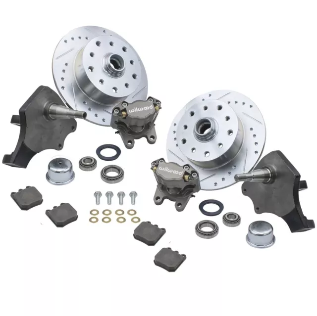 Empi 22-6152 Vw Bug Front Wilwood Disc Brake Kit Drop Spindle 5Lug Porsche/Chevy