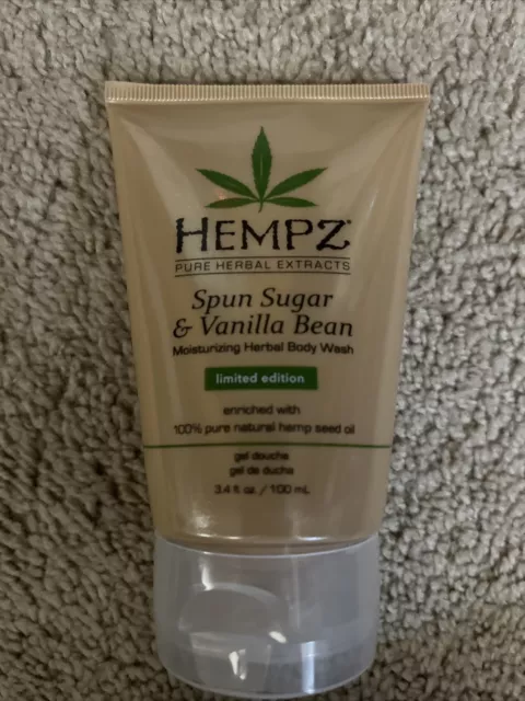 - Hempz Spun Sugar & Vanilla Bean Moisturizing Herbal Body Wash 3.4fl.oz  NEW
