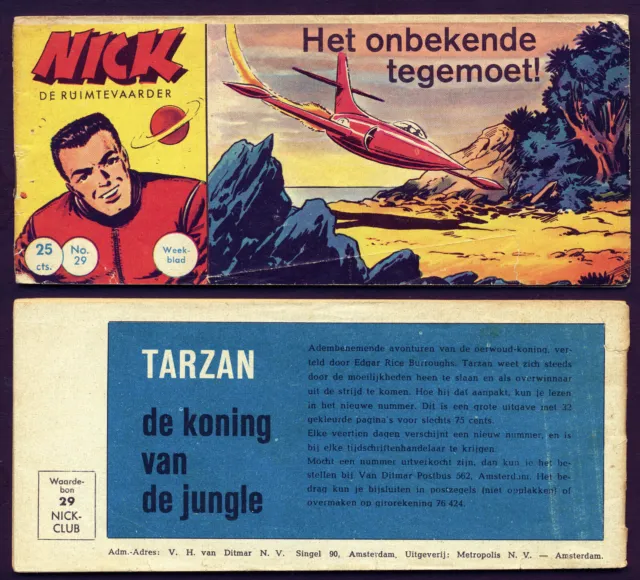 LEHNING PICCOLO NICK Nr. 29 SELTENE HOLLAND AUSGABE van Ditmar 1950er Jahre