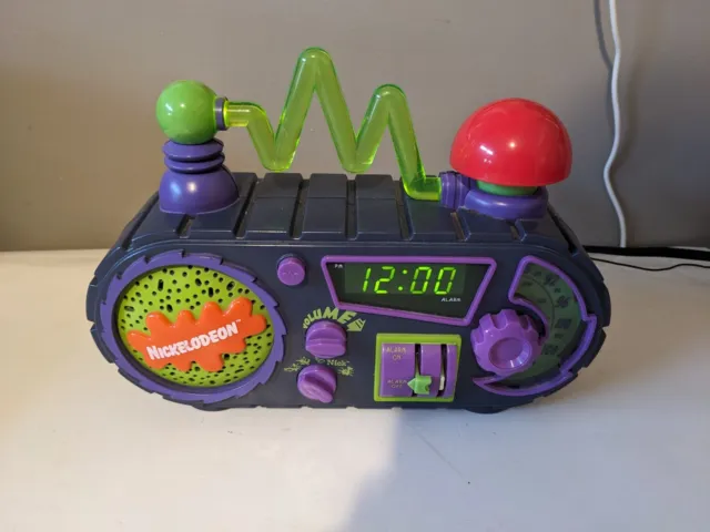 VTG Nickelodeon Time Blaster Rise & Slime Alarm Clock Radio Broken Selector