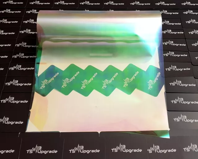 Scheinwerfer Folie Transparent Hologramm 100x30 Tönungsfolie Oil Slick (23,3€/m² 2