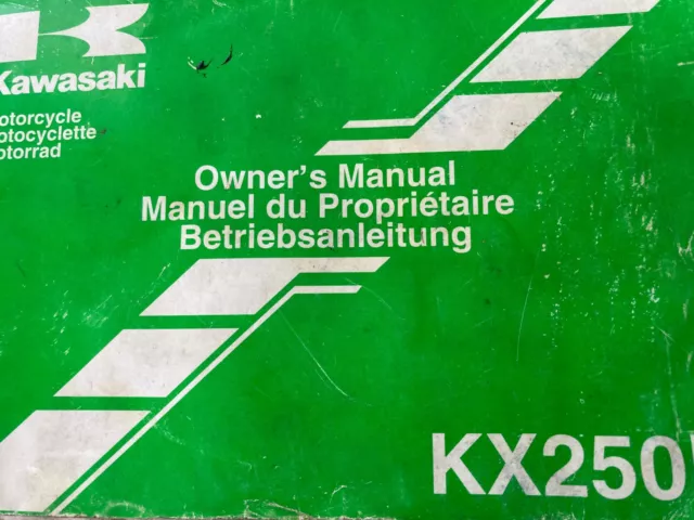 Manuel Revue Technique D Atelier Kawasaki Kx 250  - Entretien