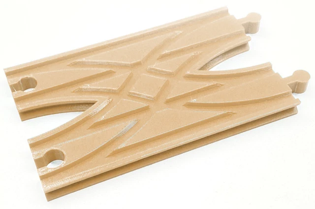 Croisé Piste (Parallèle Voies ) Compatible Avec Thomas Brio Train Sets Marron
