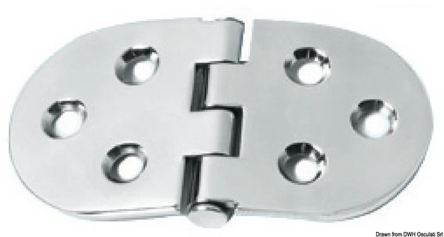 Charnière Inox 110x60 MM Marque Osculati 38.455.01