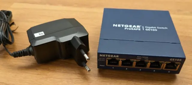 NETGEAR PROSAFE GS105 V5 SWITCH 5 PORTS + alimentation 220V