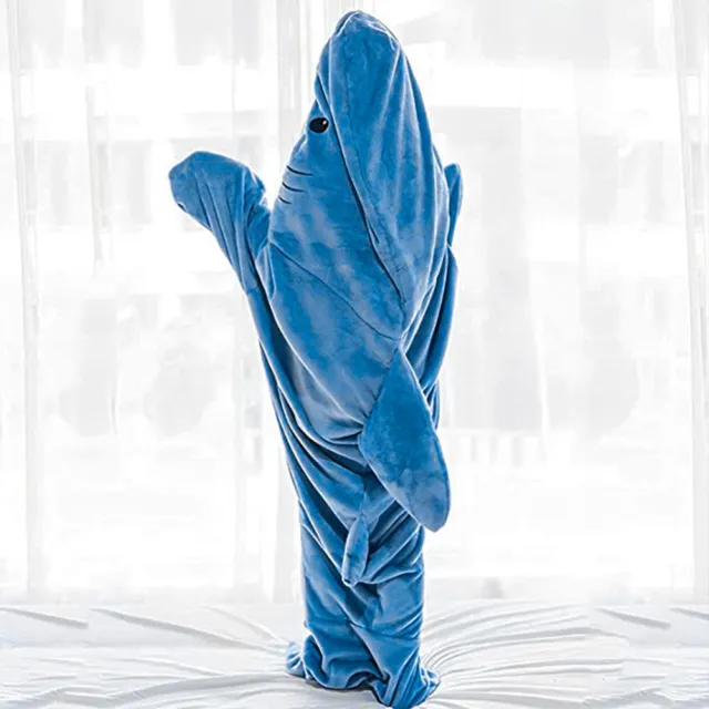Coperta squalo, coperta squalo portatile, bella coperta calda, sacco a pelo domestico